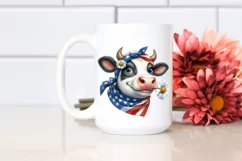 Patriotic Cow| Daisy Cow | Clipart Product Image 2