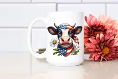 Patriotic Cow | Daisy Cow | Clipart Product Image 2