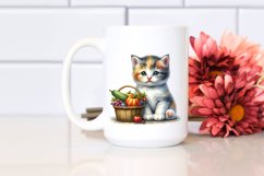 Vibrant Baby Kitten Vegetable Basket | Sublimation | Clipart Product Image 2