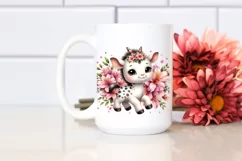 Cute Baby Unicorn with Animal Print | Sublimation | Clipart Product Image 2