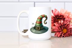 Funny Watercolor Halloween Hat Clipart Product Image 2