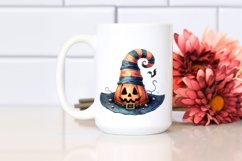 Funny Watercolor Halloween Hat Clipart Product Image 2