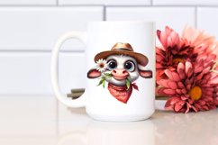 Watercolor Ox with Goofy Smile Clipart Product Image 2