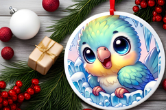 Round Christmass Ornament PNG Product Image 2