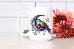 Vibrant Baby Hummingbird Sleeping on the Moon Product Image 2