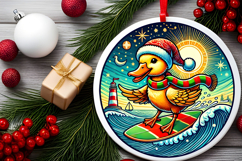 Round Christmass Ornament PNG Product Image 2