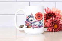 Cute Baby Unicorn Gerbera | Clipart Product Image 2