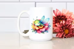 Colorful Baby Dragonfly in Flower Product Image 2