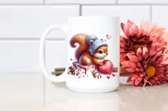 Cute Baby Squirrel Digital Painting PNG Product Image 2