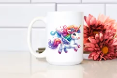 Cute Baby Running Unicorn PNG Product Image 2