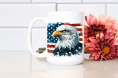 Watercolor Bald Eagle USA | Sublimation | Clipart Product Image 2