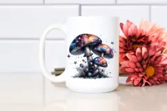 Detailed Glossy Mushroom Watercolor Product Image 2