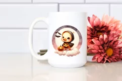 Cute Baby Duck, Halloween Theme, PNG Product Image 2