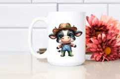 Happy Baby Cow with Hat and Rain Boots | Sublimation | Product Image 2