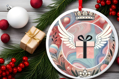 Round Christmass Ornament PNG Product Image 2