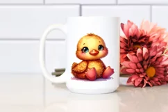 Cute Vibrant Duck Clipart, Transparent PNG Product Image 2