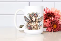 Detailed Boho Fairy in Colorful Summer | Clipart Product Image 2