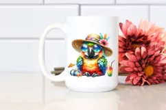 Cute Baby Macaw with Sun es | Sublimation | Clipart Product Image 2