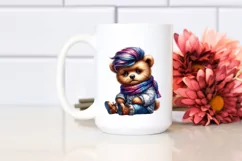 Expressive Baby Bear with Contempt Haircut PNG Product Image 2