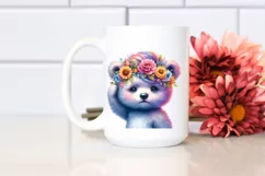 Cute Baby Bear with Cool Haircut PNG Product Image 2