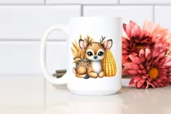 Funny Cute Deer in Colorful Summer | Clipart Product Image 2