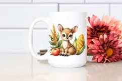 Funny Cute Deer in Colorful Summer | Clipart Product Image 2