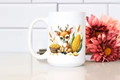 Funny Cute Deer in Colorful Summer | Clipart Product Image 2