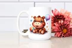 Colorful Hippo Plush, Transparent PNG Product Image 2