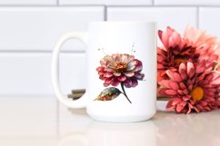 Shiny Zinnia Golden Abstract Clipart Product Image 2