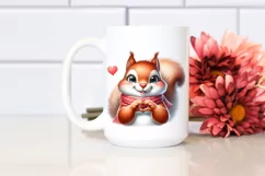 Funny Squirrel Love Sign Portrait | Clipart Product Image 2