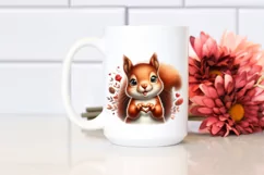 Funny Cute Squirrel Portrait | Watercolor Clipart Product Image 2
