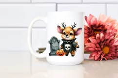 Cute Baby Elk Dressed for Halloween | Clipart Product Image 2