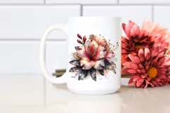 Detailed Shiny Azalea with Metallic Accents | Clipart Product Image 2