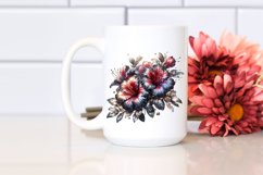 Detailed Shiny Azalea with Metallic Insertions | Sublimation Product Image 2