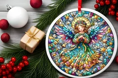 Round Christmas Ornament Sublimation|Clipart Product Image 1
