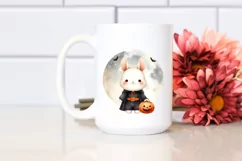 Cute Baby Rabbit, Halloween Theme, PNG Product Image 2