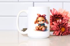 Colorful Cute Old Plush Rabbit Product Image 2