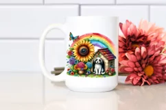 Colorful Flower and Sunflower | Striking Rainbow | Butterfly Product Image 2
