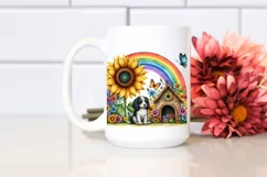 Colorful Flower and Sunflower | Striking Rainbow | Butterfly Product Image 2