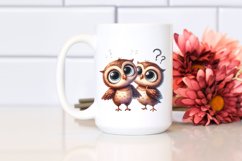 Baby Owl Confused Goofy Clipart Product Image 2