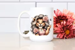 Detailed Funny Cute Lion | Sublimation Clipart Product Image 2