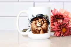 Detailed Funny Cute Lion | Sublimation Clipart Product Image 2