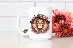 Detailed Funny Cute Lion | Sublimation Clipart Product Image 2