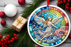 Round Christmass Ornament PNG Product Image 2
