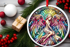 Round Christmass Ornament PNG Product Image 2