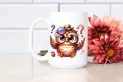 Goofy Owl with Sunglasses | Sublimation | Clipart Product Image 2