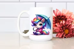 Cute Baby Bird Contempt Unicorn PNG Product Image 2
