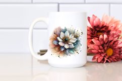 Wooden Anemone Stained Watercolor PNG Product Image 2