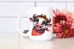 Funny Ox with Bandana PNG Product Image 2
