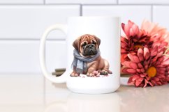 Bullmastiff Watercolor Clipart Product Image 2